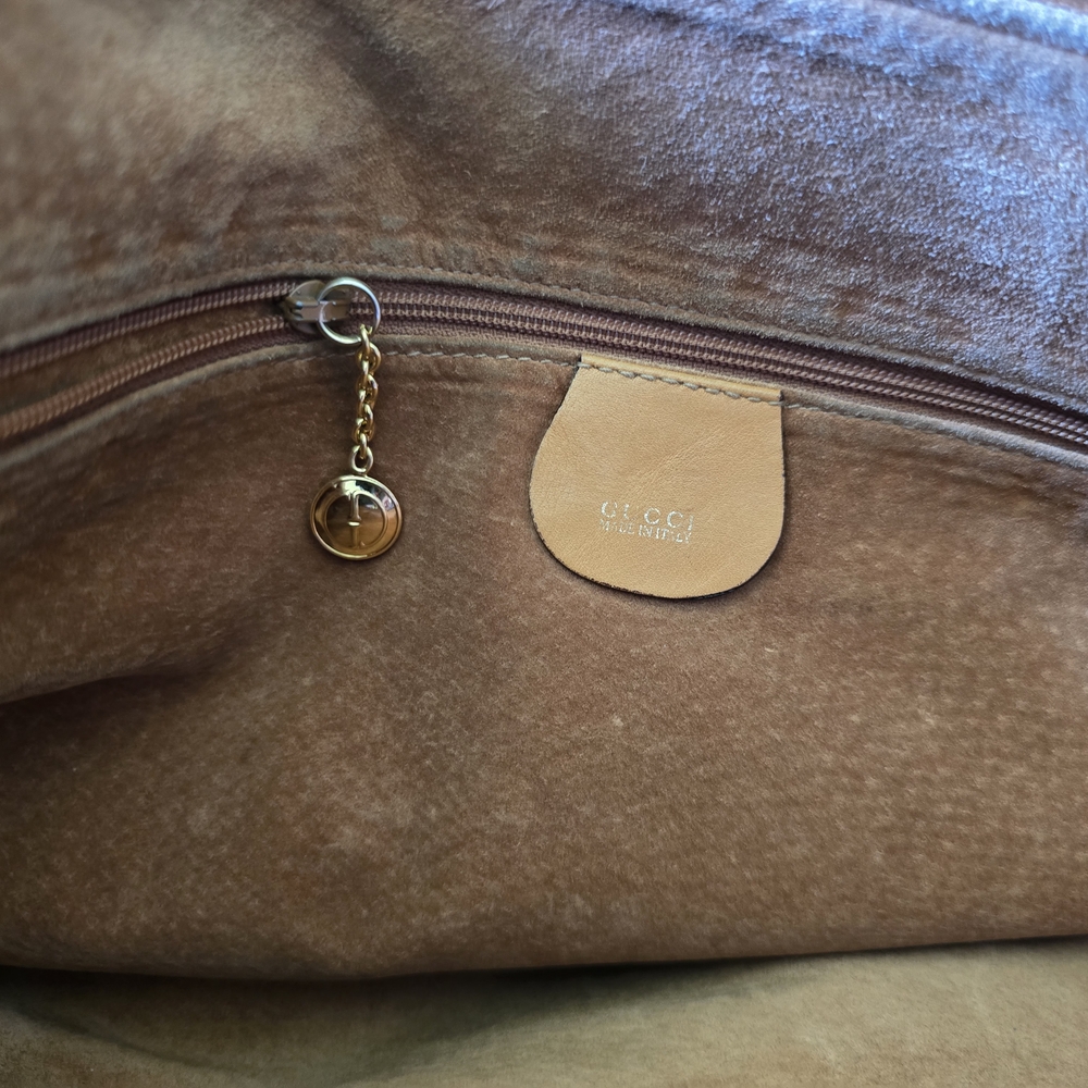 Gucci Tan Leather Shoulder Bag with Structured Design - Picture 5 of 7